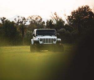 Preview wallpaper jeep wrangler, jeep, car, suv, white