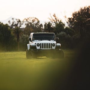 Preview wallpaper jeep wrangler, jeep, car, suv, white