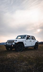 Preview wallpaper jeep wrangler, jeep, car, headlights