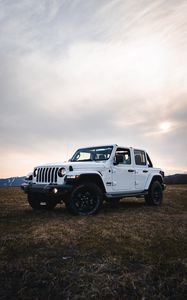 Preview wallpaper jeep wrangler, jeep, car, headlights