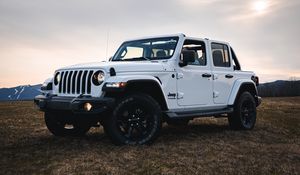 Preview wallpaper jeep wrangler, jeep, car, headlights