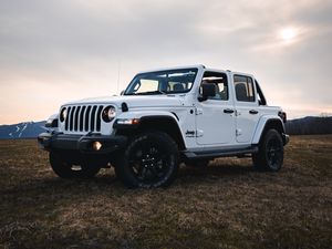 Preview wallpaper jeep wrangler, jeep, car, headlights