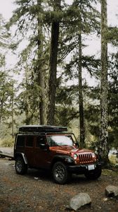 Preview wallpaper jeep wrangler, jeep, car, suv, brown