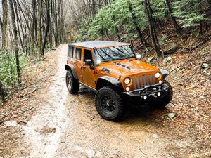 Preview wallpaper jeep wrangler, jeep, car, suv, brown, off road