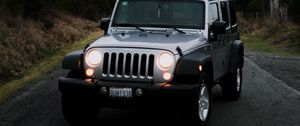 Preview wallpaper jeep wrangler, jeep, car, suv, gray