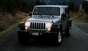 Preview wallpaper jeep wrangler, jeep, car, suv, gray