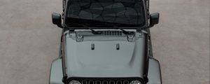 Preview wallpaper jeep wrangler, jeep, car, suv, black, aerial view