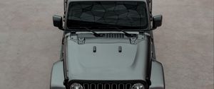 Preview wallpaper jeep wrangler, jeep, car, suv, black, aerial view