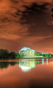 Preview wallpaper jefferson memorial, washington, beach, bright