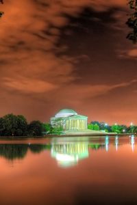 Preview wallpaper jefferson memorial, washington, beach, bright