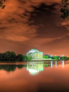 Preview wallpaper jefferson memorial, washington, beach, bright