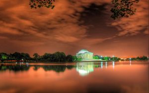 Preview wallpaper jefferson memorial, washington, beach, bright