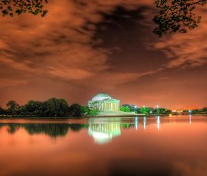 Preview wallpaper jefferson memorial, washington, beach, bright