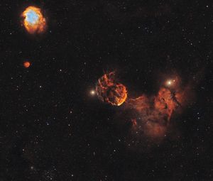 Preview wallpaper jellyfish nebula, nebula, stars, space