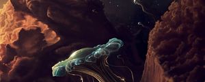 Preview wallpaper jellyfish, space, art, tentacles, fantasy