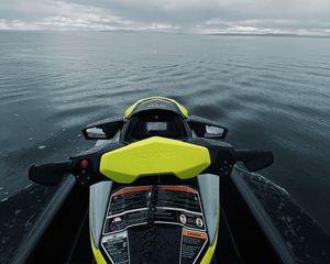 Preview wallpaper jet ski, sea, water, waves