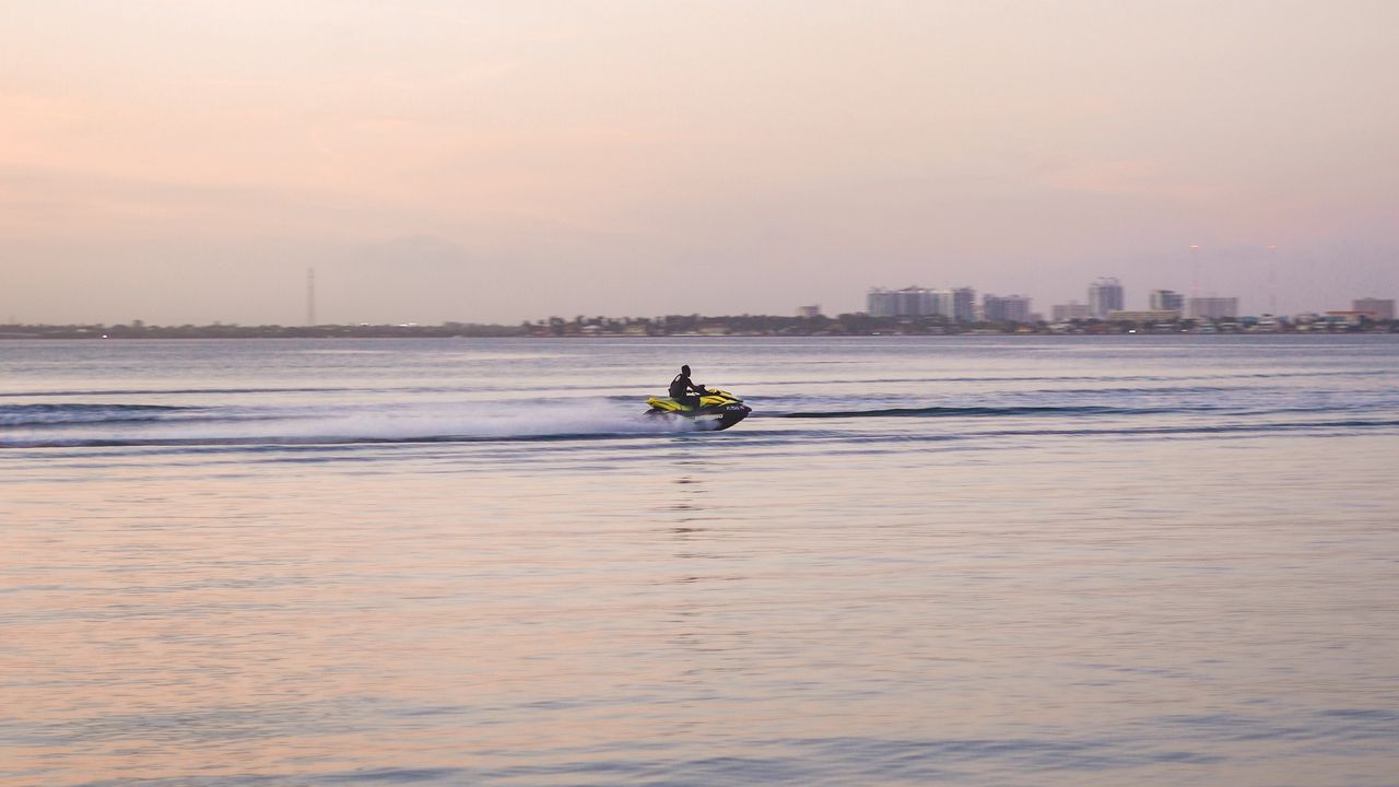 Wallpaper jet ski, water, speed, sea