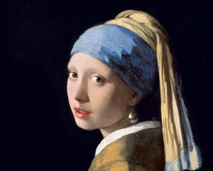 Preview wallpaper johannes vermeer, girl with a pearl earring, oil, canvas, art