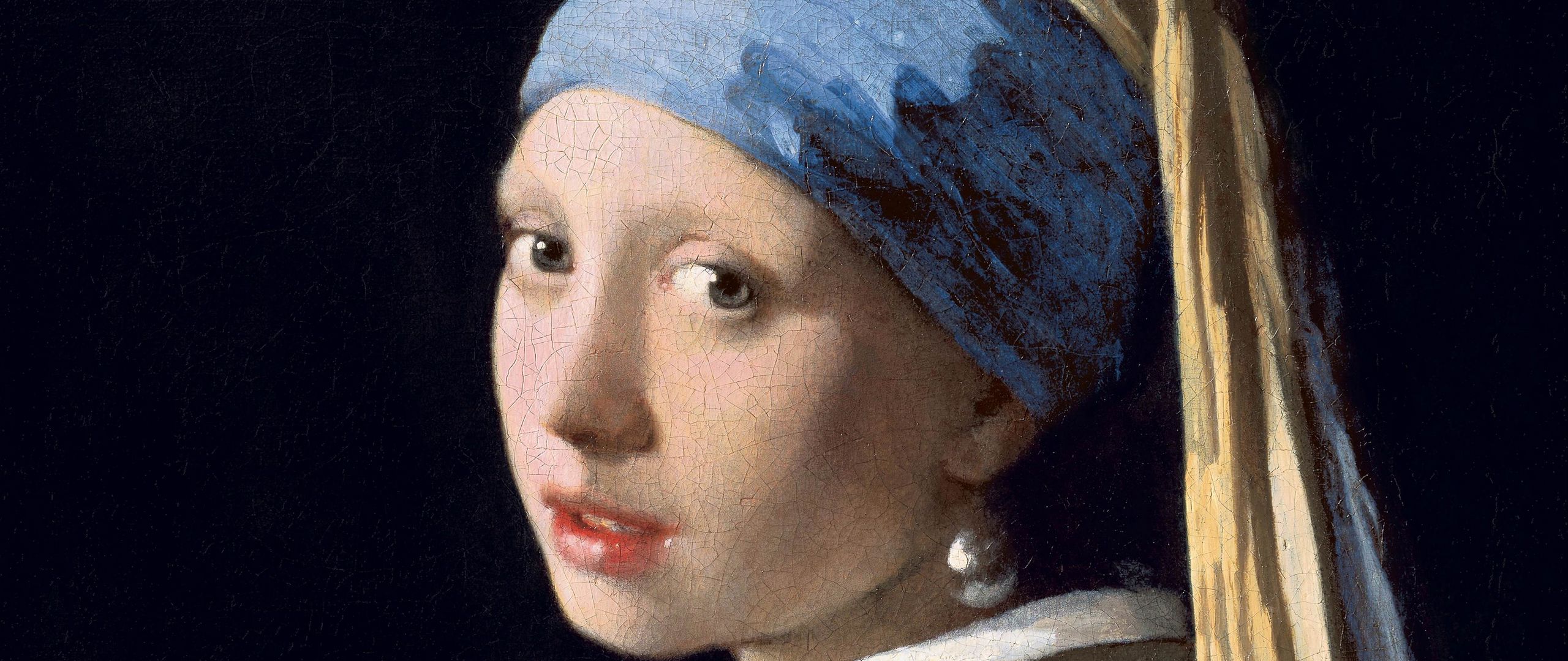 Download Wallpaper 2560x1080 Johannes Vermeer Girl With A Pearl Earring Oil Canvas Art Dual Wide 1080p Hd Background