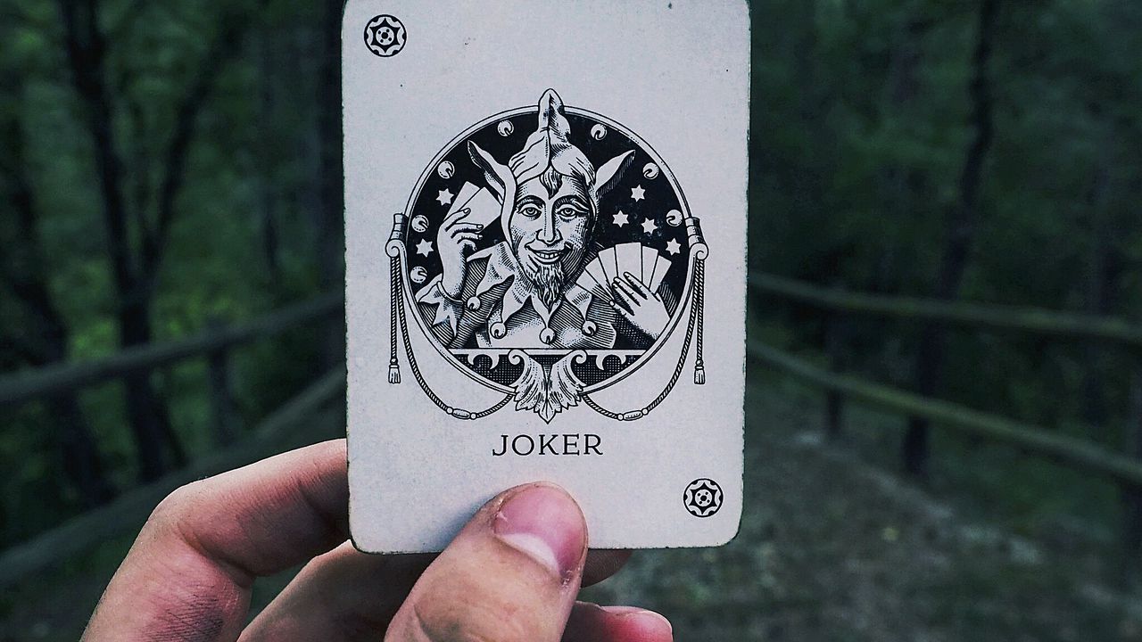 Wallpaper joker, card, hand