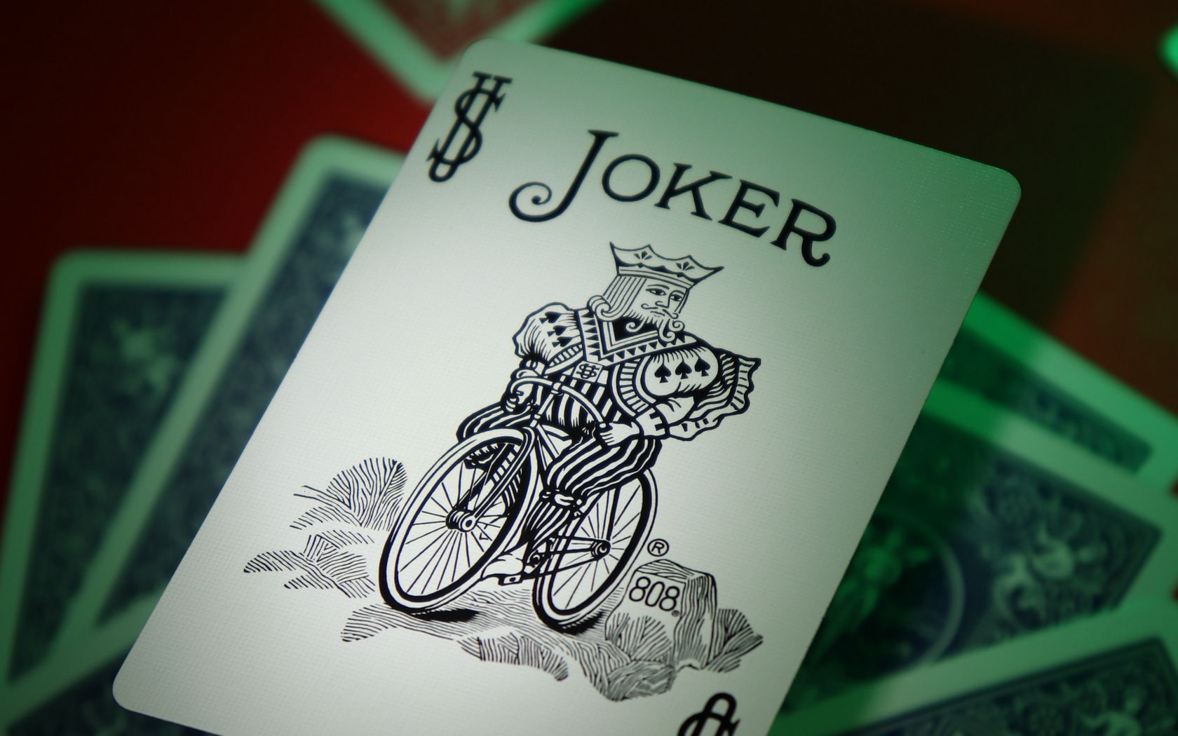 1680x1050 Wallpaper joker, word, inscription, cards