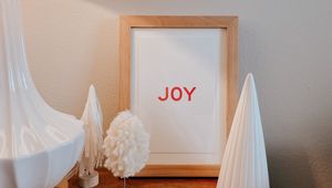 Preview wallpaper joy, word, inscription, text, minimalism