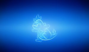 Preview wallpaper jump, pokemon, blue, croconaw