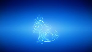 Preview wallpaper jump, pokemon, blue, croconaw