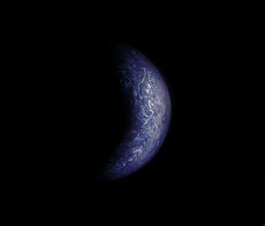 Preview wallpaper jupiter, planet, glow, blue, space