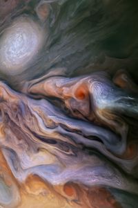 Preview wallpaper jupiters belt, clouds, space