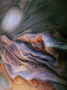 Preview wallpaper jupiters belt, clouds, space