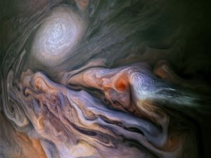 Preview wallpaper jupiters belt, clouds, space