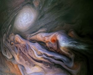 Preview wallpaper jupiters belt, clouds, space