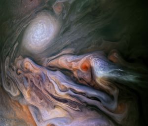 Preview wallpaper jupiters belt, clouds, space