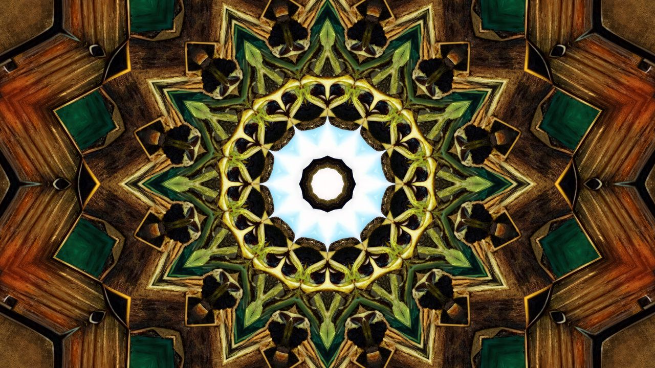 Wallpaper kaleidoscope, background, fractal, shape, abstraction