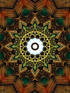 Preview wallpaper kaleidoscope, background, fractal, shape, abstraction