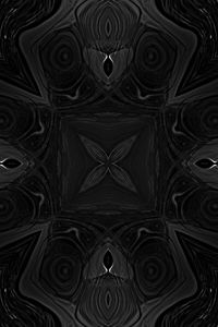 Preview wallpaper kaleidoscope, black, shapes, abstraction