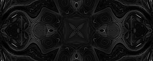 Preview wallpaper kaleidoscope, black, shapes, abstraction