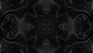 Preview wallpaper kaleidoscope, black, shapes, abstraction