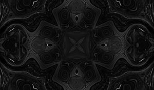 Preview wallpaper kaleidoscope, black, shapes, abstraction