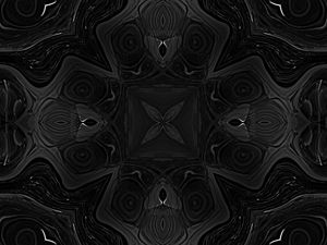 Preview wallpaper kaleidoscope, black, shapes, abstraction