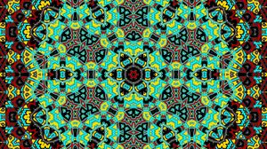Preview wallpaper kaleidoscope, bright, background, fractal, pattern, abstraction