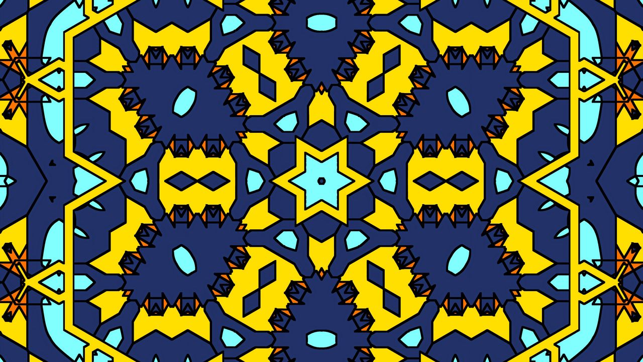 Wallpaper kaleidoscope, bright, pattern, abstraction