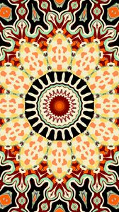 Preview wallpaper kaleidoscope, circle, figures, abstraction, background