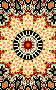 Preview wallpaper kaleidoscope, circle, figures, abstraction, background