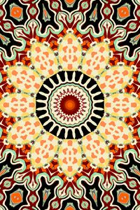 Preview wallpaper kaleidoscope, circle, figures, abstraction, background