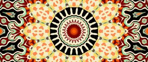 Preview wallpaper kaleidoscope, circle, figures, abstraction, background