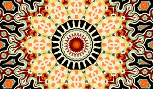 Preview wallpaper kaleidoscope, circle, figures, abstraction, background