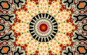 Preview wallpaper kaleidoscope, circle, figures, abstraction, background