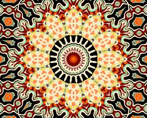 Preview wallpaper kaleidoscope, circle, figures, abstraction, background